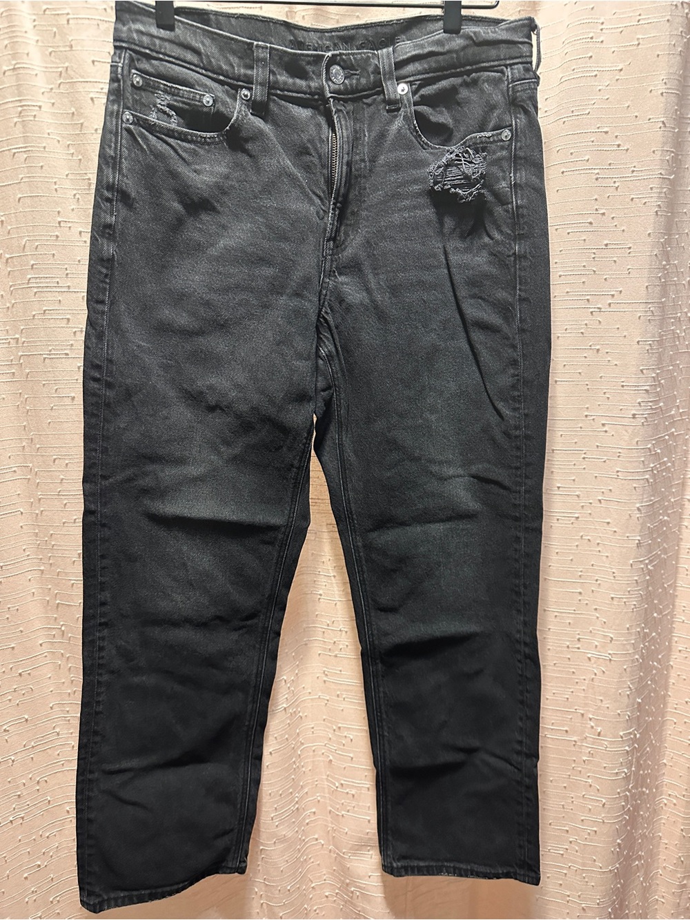 American Eagle Outfitters Black Ankle Cropped Jeans